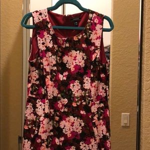 Pink floral lands end dress